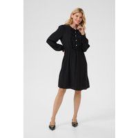 Feminines Langarmkleid mit Volants