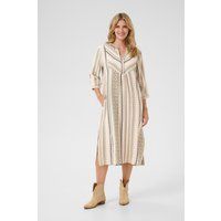 Gerade geschnittenes Jacquard-Midikleid