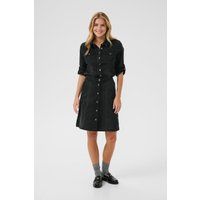 A-Linien-Denim-Midi mit Knopfleiste