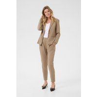 Gestreifte Strickhose im Slim-Fit