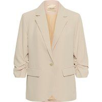 Lockerer Blazer mit Raffärmeln