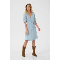 Feminines Wickelkleid mit Blumenmuster