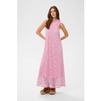 Florales Spitzen-Maxikleid mit Schulterblüte