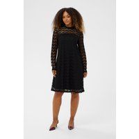 A-Linien Spitzenkleid mit Wellenmuster