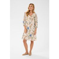 Florales A-Linien-Minikleid mit V-Ausschnitt