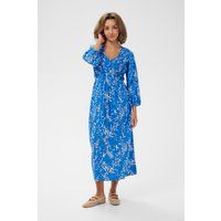 Midikleid mit Blumenmuster und Plissee
