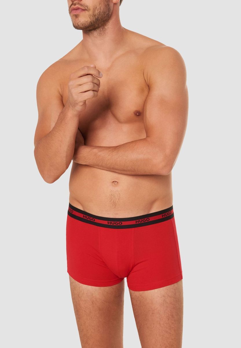 Klassische Boxershorts im Dreierpack