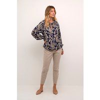 Langarmbluse mit feinem Paisley-Print