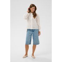Broderie Anglaise Langarm-Bluse
