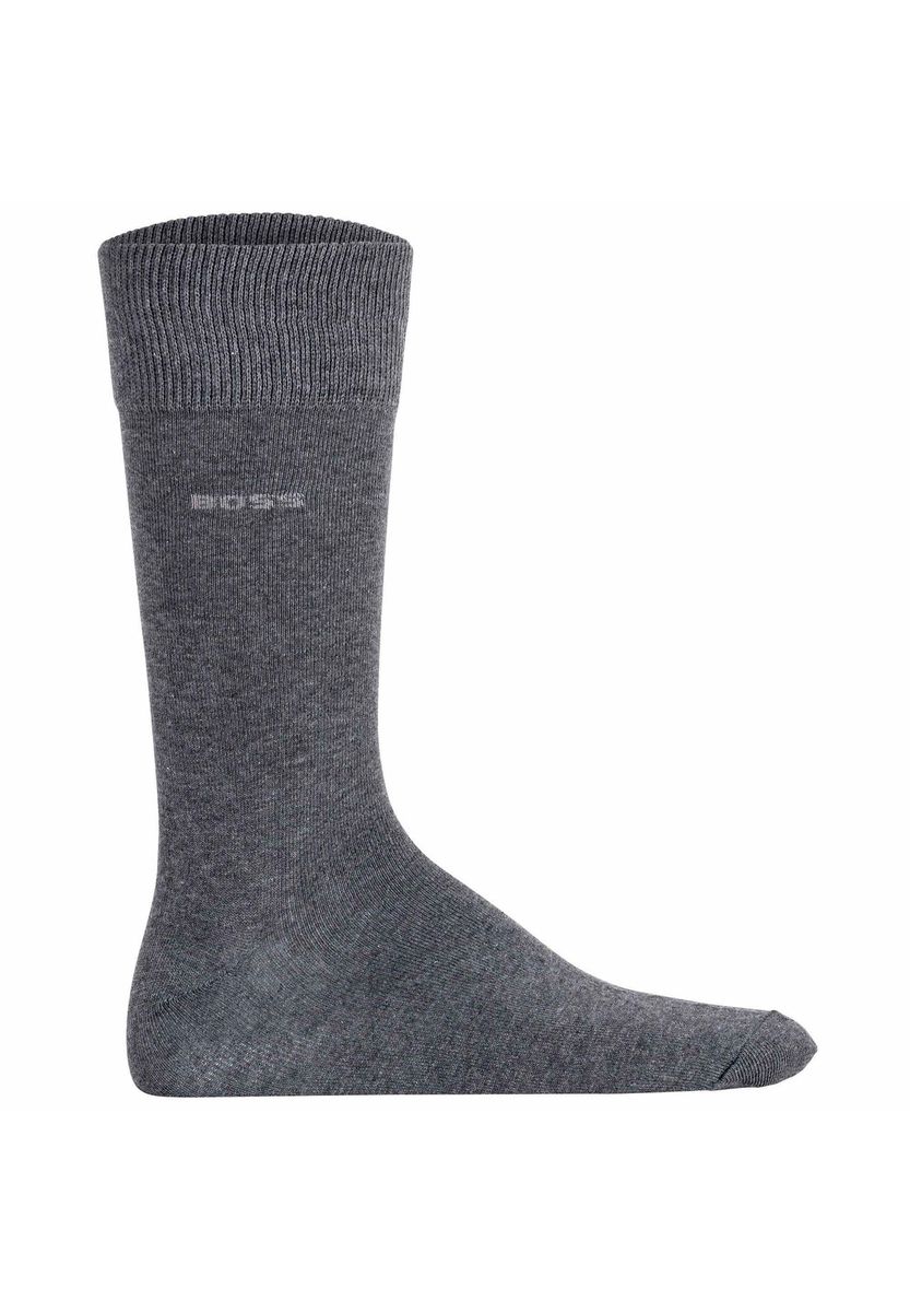 BOSS Kurzsocken, 3er-Pack, uni, für Herren, grau, 39-42