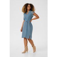 Midi-Kleid mit Spitzenärmeln