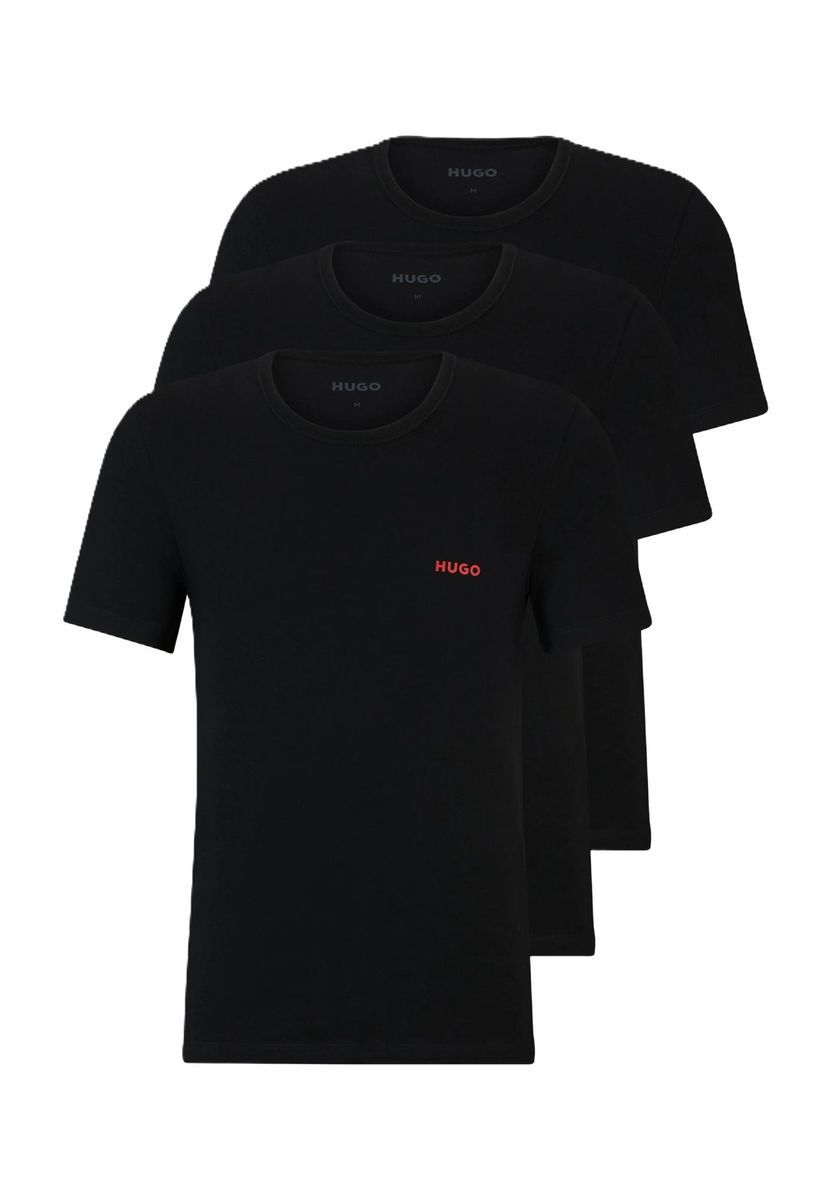 Basic Baumwoll T-Shirt Set mit Rundhalsausschnitt