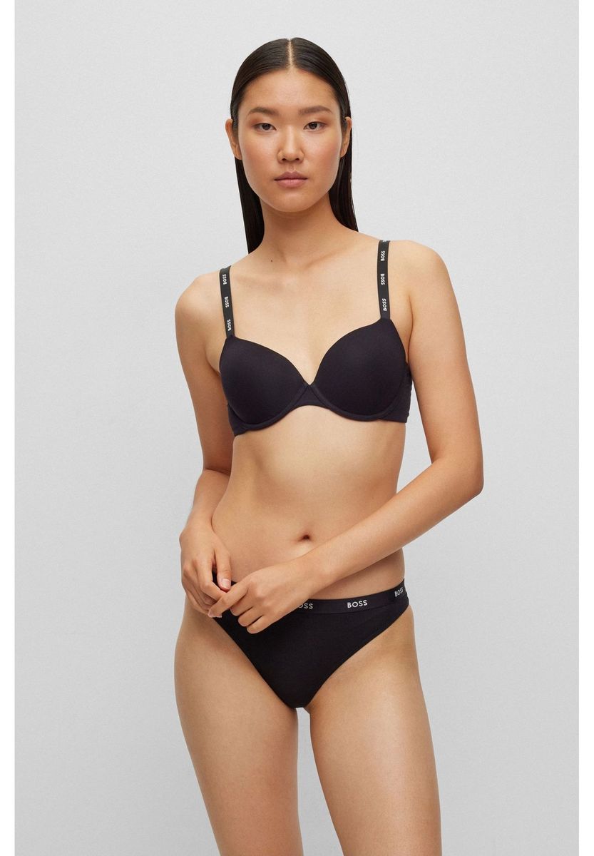 Bügel-BH mit Logo-Trägern