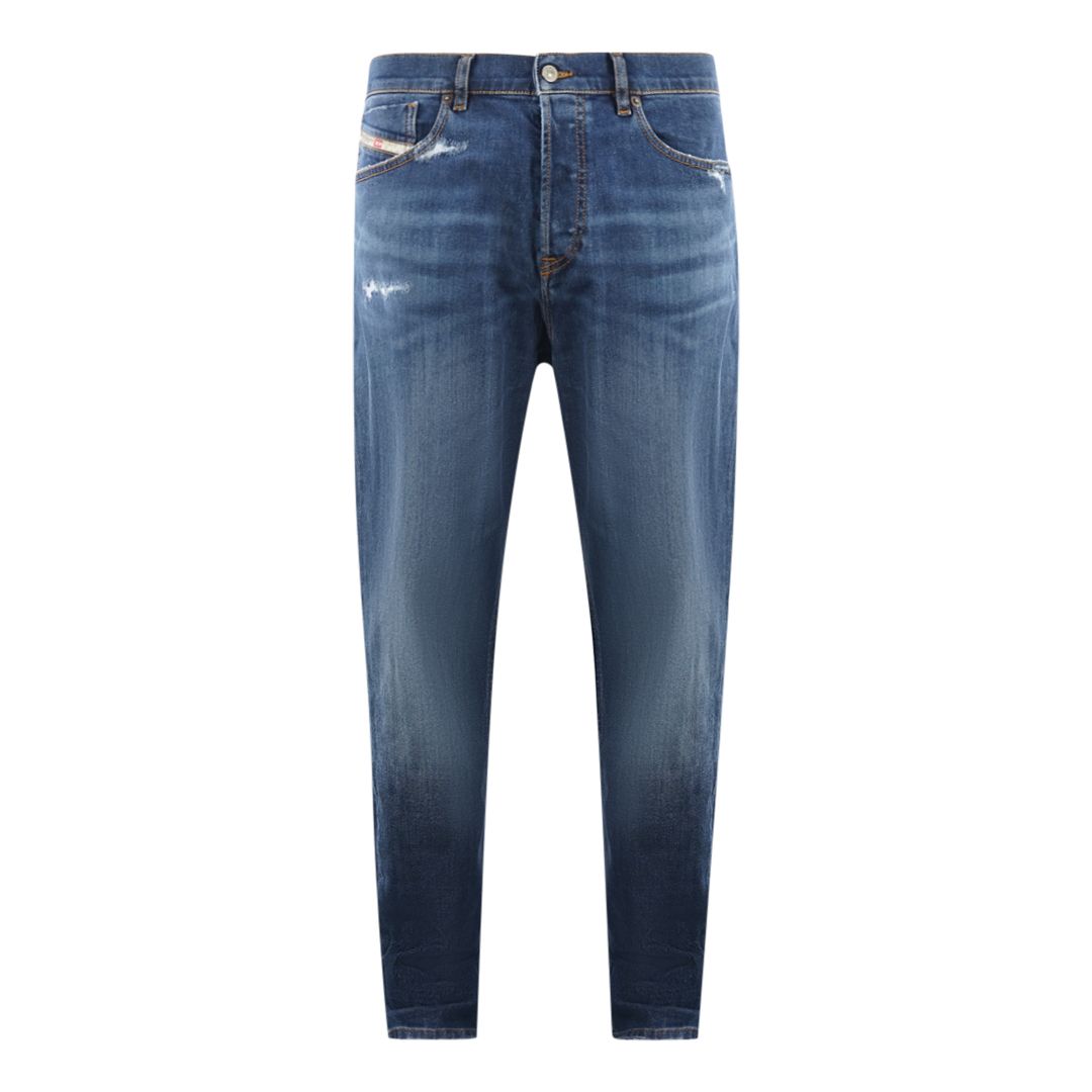 Tapered-Jeans mit regulärer Taille