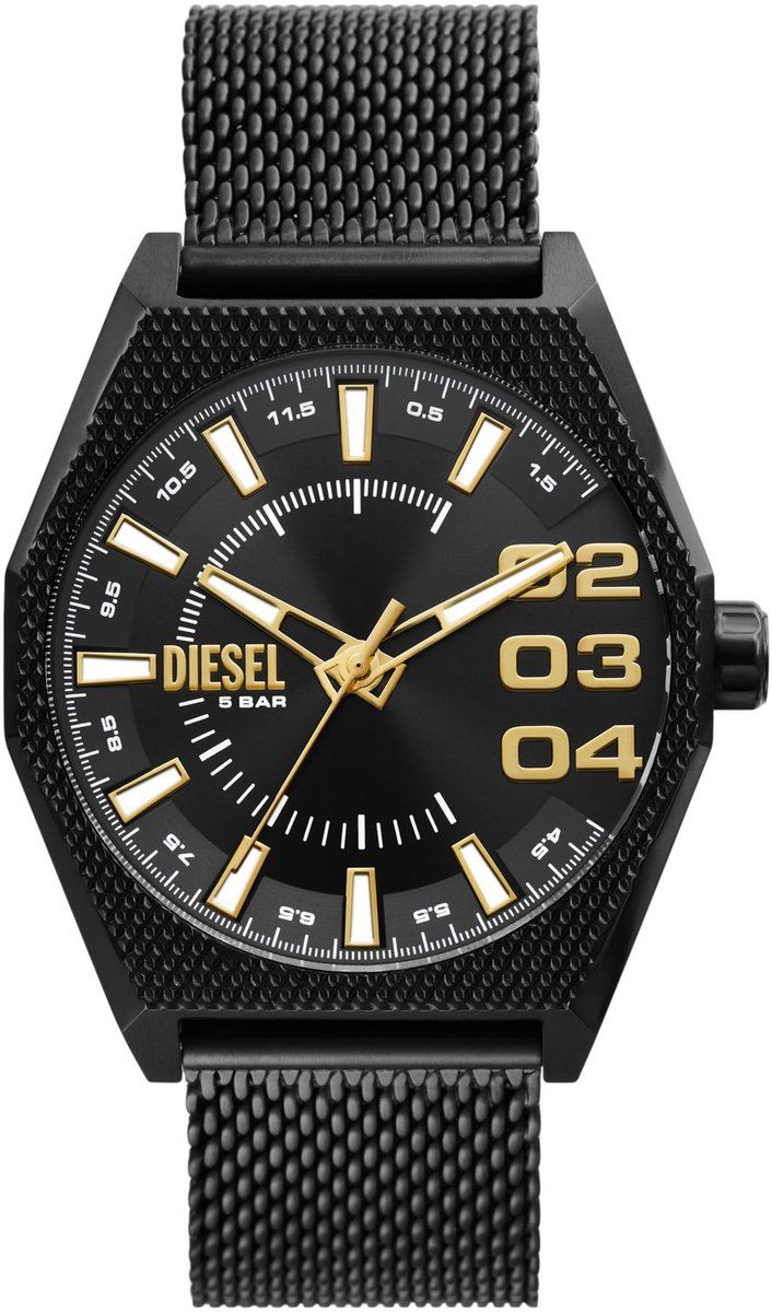 Scraper Analog-Uhr mit Mesh-Armband
