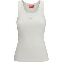 Geripptes Tanktop mit Logodetail