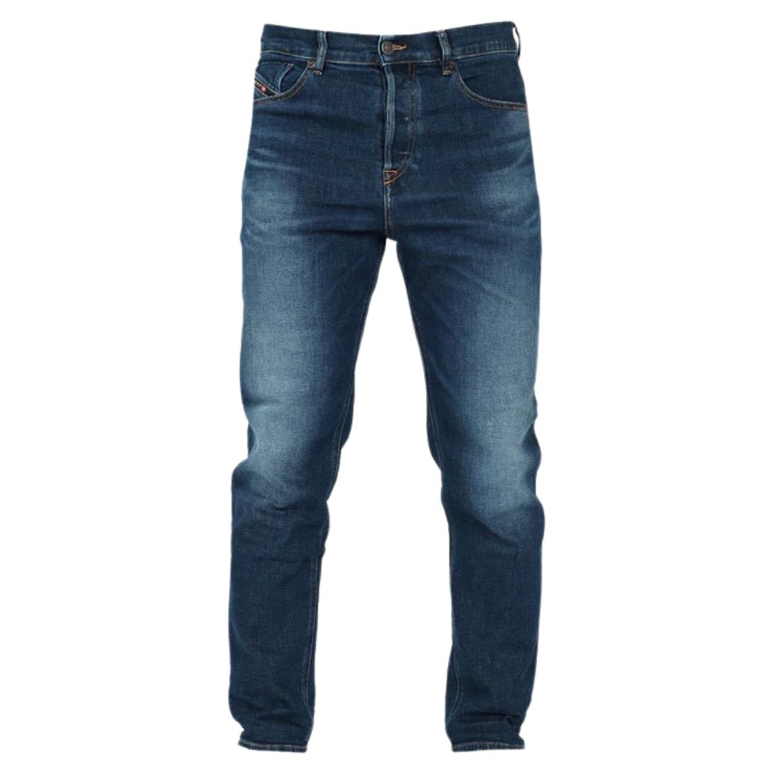 Stonewashed Jeans mit schmalem Bein