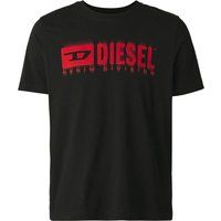 Grafik-T-Shirt mit verschwommenem Logo