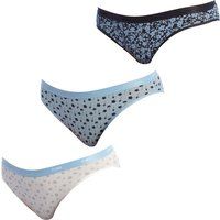 Set aus floralen Baumwollslips