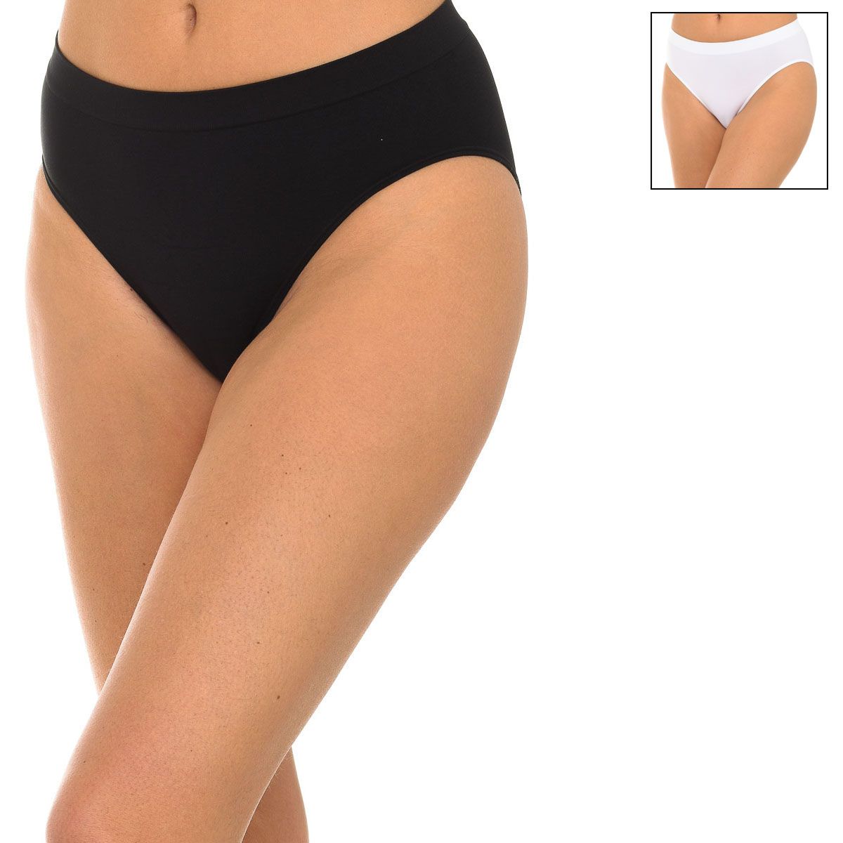 Nahtlose Mikrofaser-Slips mit Beinausschnitt