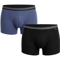 Gestreifte Baumwoll-Boxershorts mit Gummibund