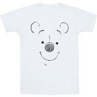 Minimalistisches T-Shirt mit Skizzen-Print