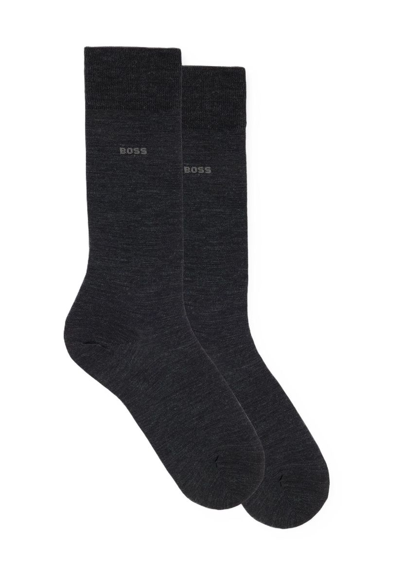 Herren-Socken aus geripptem Wollmischgewebe