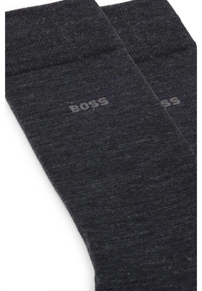 Herren-Socken aus geripptem Wollmischgewebe