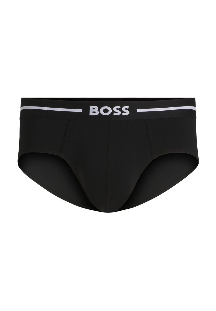 Herren Schwarze Stretch-Baumwollslips 3er-Pack