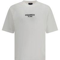 Oversized Baumwollshirt mit Logo-Print