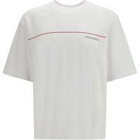 Oversized Baumwoll-T-Shirt mit Logo
