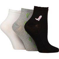 Bestickte Rippensocken aus Bambus-Viskose