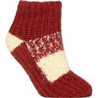 Grobstrick Hausschuhsocken mit Sherpa-Futter