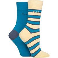 Gestreifte Crew-Socken aus Bambusmischung