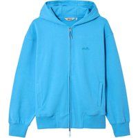 Kapuzenfleecejacke mit durchgehendem Reißverschluss