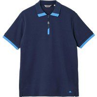 Piqué-Poloshirt mit Viertelreißverschluss