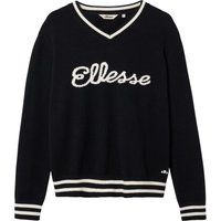 V-Ausschnitt Pullover mit Schriftzug-Logo