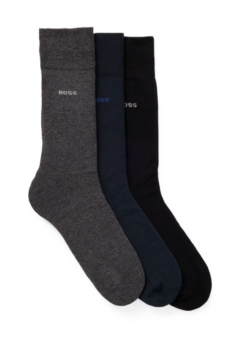 Herren Socken gerippt, Dreierpack