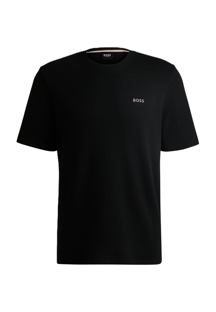 Locker geschnittenes Waffelstrick-T-Shirt