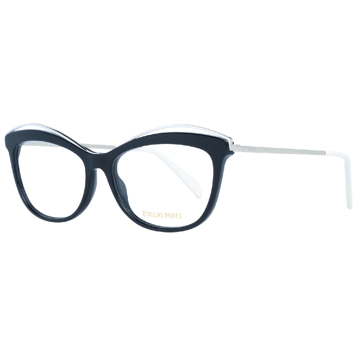 Cat-Eye Brillenfassung mit Metallic-Detail