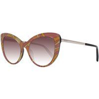 Katzenaugen-Sonnenbrille mit Wirbelmuster