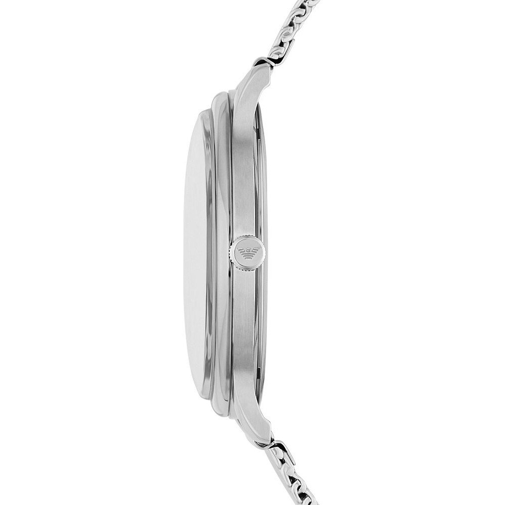 Minimalistische Armbanduhr mit Milanaise-Armband