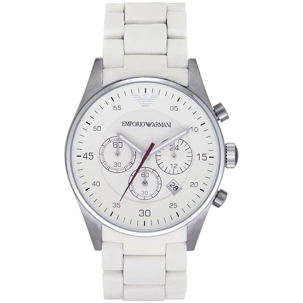 Sportlicher Chronograph mit strukturiertem Armband