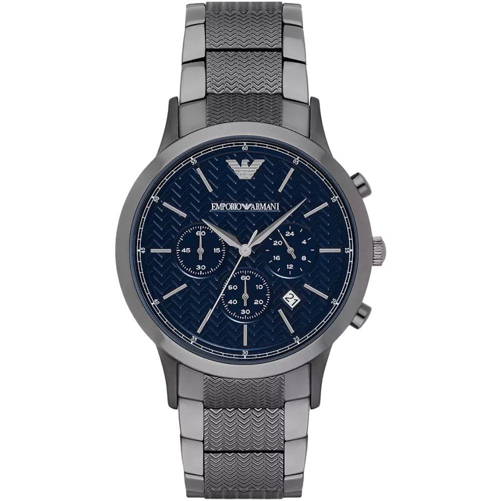Eleganter Chronograph mit Struktur-Zifferblatt