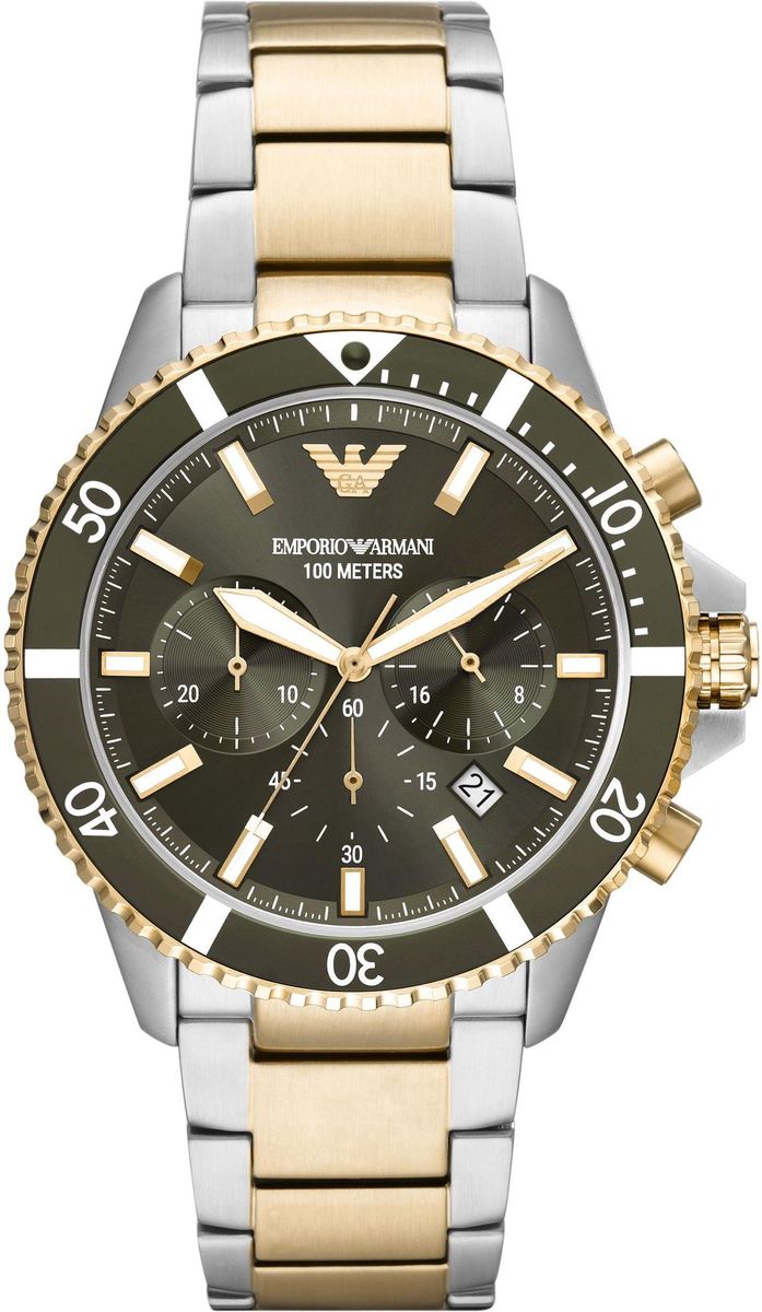 Sportlicher Chronograph mit Hilfszifferblättern