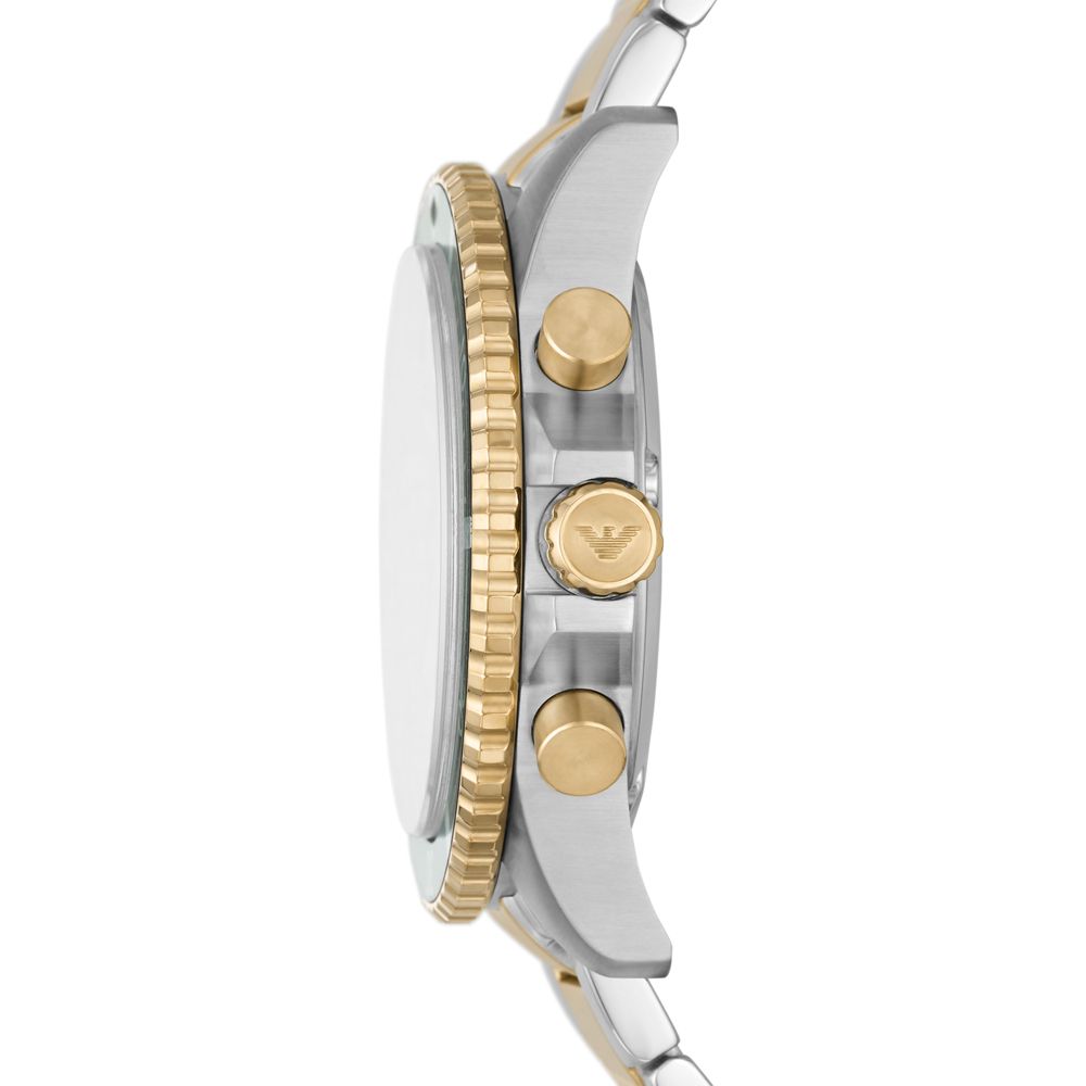 Sportlicher Chronograph mit Bicolor-Armband