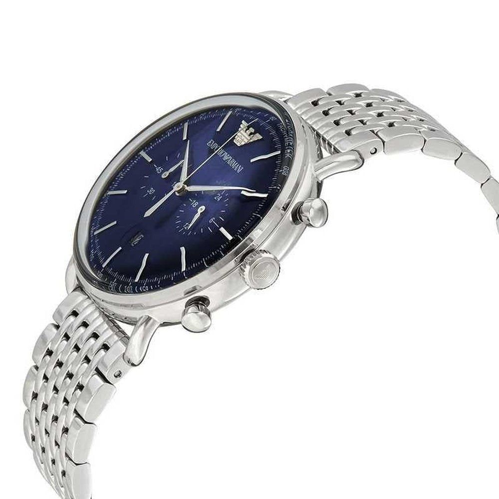 Eleganter Chronograph mit blauem Zifferblatt