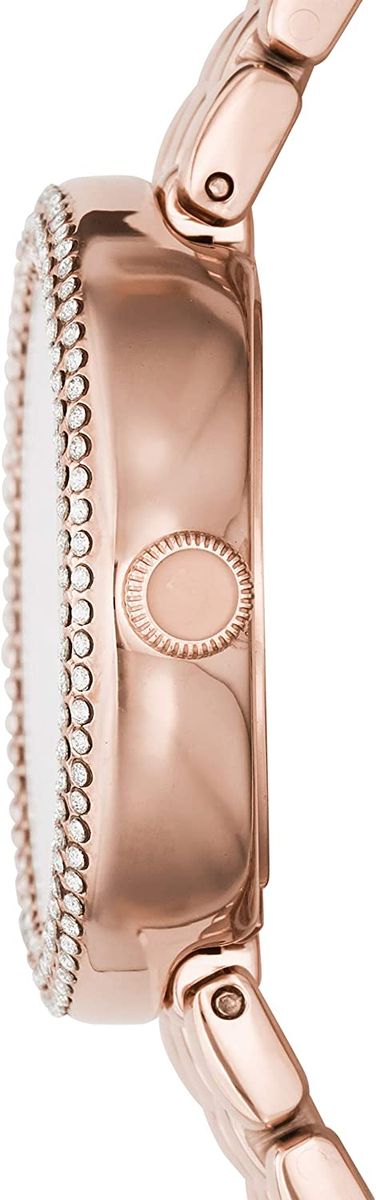 Elegante Uhr mit Kristalllünette und Perlmutt
