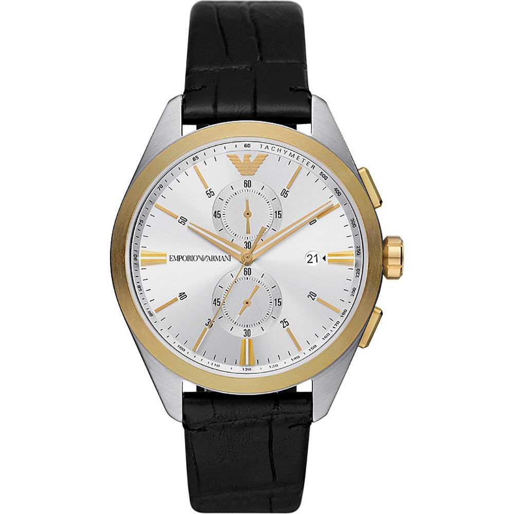 Klassischer Chronograph mit Lederarmband