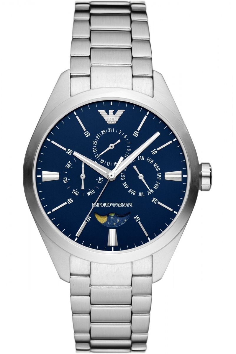 Klassische Multi-Zifferblatt-Uhr mit Mondphase